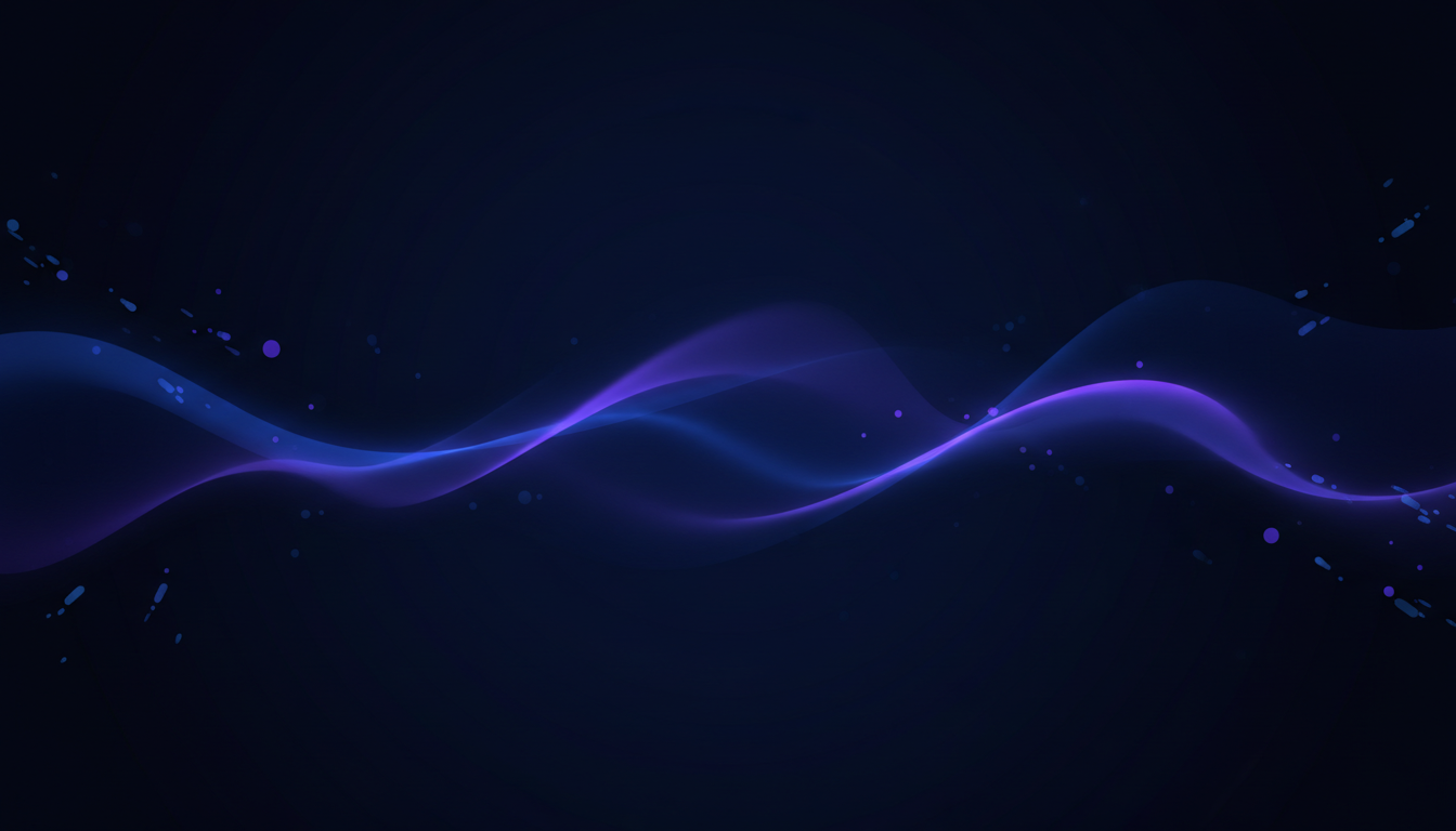 Abstract deep ocean abyss with bioluminescent lights